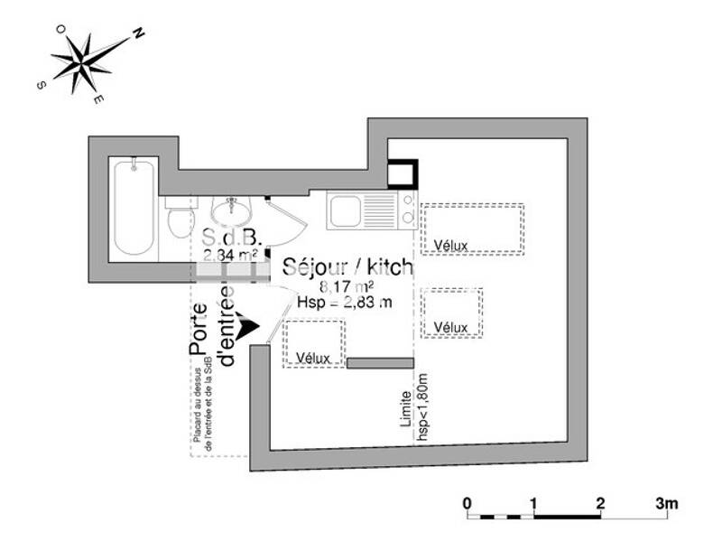 Maison à louer, 11m², LYON 3E