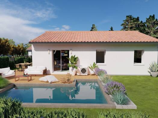 Terrain avec maison neuve à vendre 245 000 € 4 pièces 3 chambres 80 m² 507 m² de terrain Magescq 40140