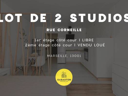 Appartement à vendre 195 000 € 1 pièce 2 chambres 20 m² 1er étage Noailles Marseille 1er arrondissement 13001