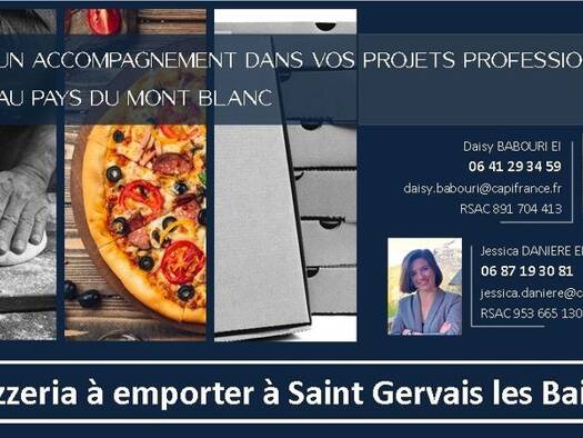 Pizzeria à vendre Fonds de commerce 185 000 € 125 m² d'espace de restauration Ouest Saint-Gervais-les-Bains 74170