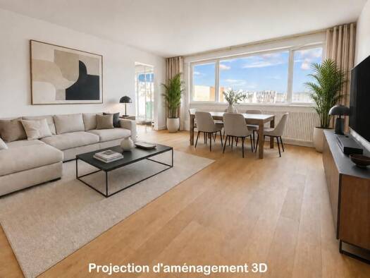 Appartement à vendre 490 000 € 2 pièces 1 chambre 60 m² Étage 7/8 Auteuil Sud Paris 16ème arrondissement 75016