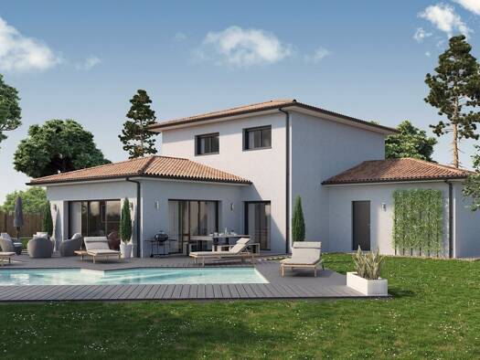 Terrain avec maison neuve à vendre 500 453 € 5 pièces 4 chambres 165 m² 770 m² de terrain Yvrac 33370