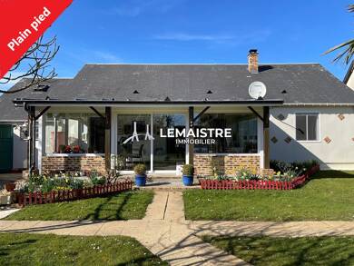 Maison de plain-pied à vendre 257 000 € 5 pièces 3 chambres 130 m² 1 061 m² de terrain Toussaint 76400