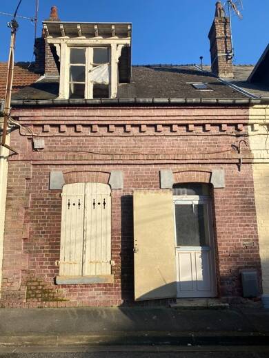 Maison à vendre 50 000 € 3 pièces 2 chambres 64 m² 124 m² de terrain Vaux Laon 02000