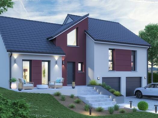 Terrain avec maison neuve à vendre 229 000 € 3 pièces 3 chambres 110 m² 437 m² de terrain Deyvillers 88000