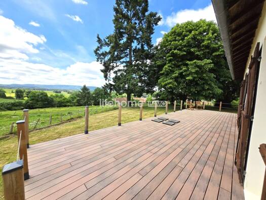 Maison de plain-pied à vendre 185 000 € 4 pièces 2 chambres 80 m² 3 078 m² de terrain Folles 87250