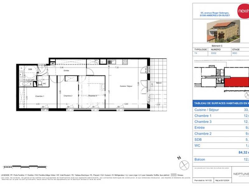 Maison à louer, 84m², AMBERIEU EN BUGEY