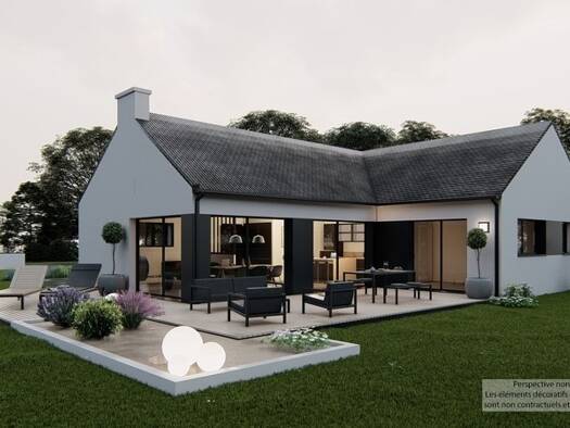 Terrain avec maison neuve à vendre 474 000 € 4 pièces 3 chambres 107 m² 433 m² de terrain Crach 56950