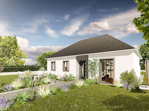 Terrain avec maison neuve à vendre 220 303 € 5 pièces 3 chambres 80,2 m² 478 m² de terrain Mézières-en-Drouais 28500