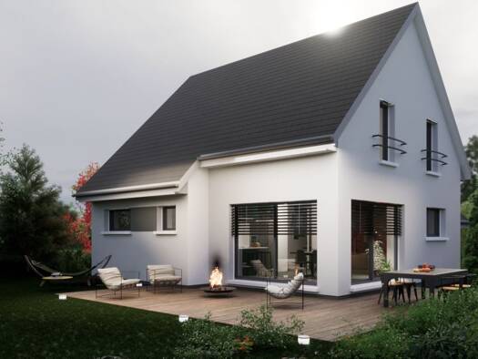 Terrain avec maison neuve à vendre 318 470 € 6 pièces 4 chambres 105 m² 750 m² de terrain Romagny-sous-Rougemont 90110