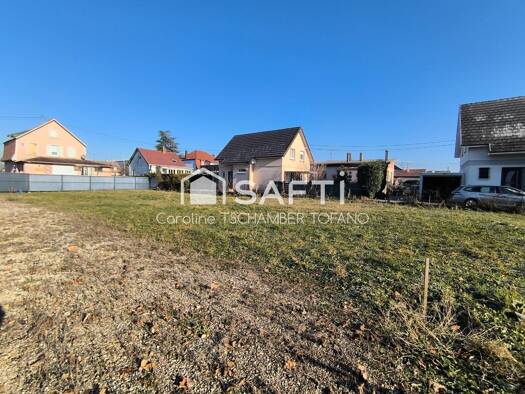 Terrain constructible viabilisé à vendre 127 000 € 452 m² de terrain Nord Est Rixheim 68170