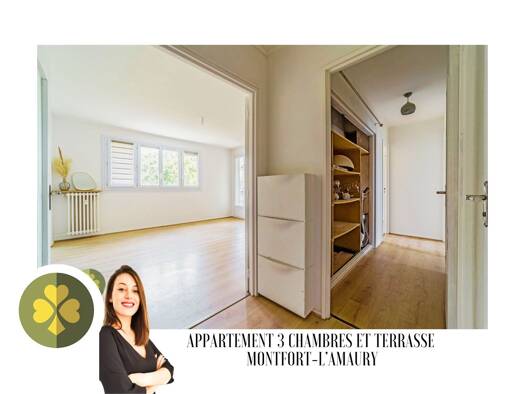 Appartement à vendre 230 000 € 4 pièces 3 chambres 68 m² 1er étage Montfort-l'Amaury 78490