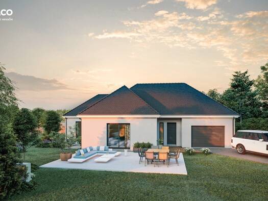 Terrain avec maison neuve à vendre 298 000 € 4 pièces 3 chambres 137 m² 1 000 m² de terrain Rouvray-Catillon 76440