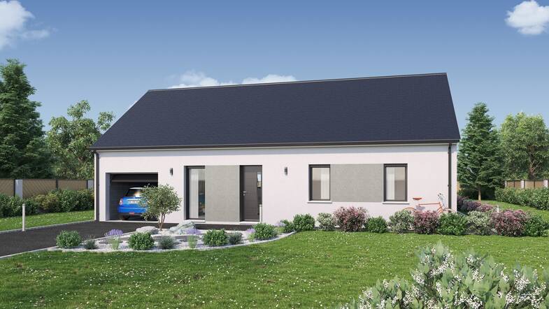 Terrain avec maison neuve à vendre 248 929 € Touches 44390