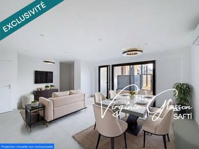 Duplex à vendre 259 000 € 3 pièces 2 chambres 64 m² RDC/2 Heyrieux 38540