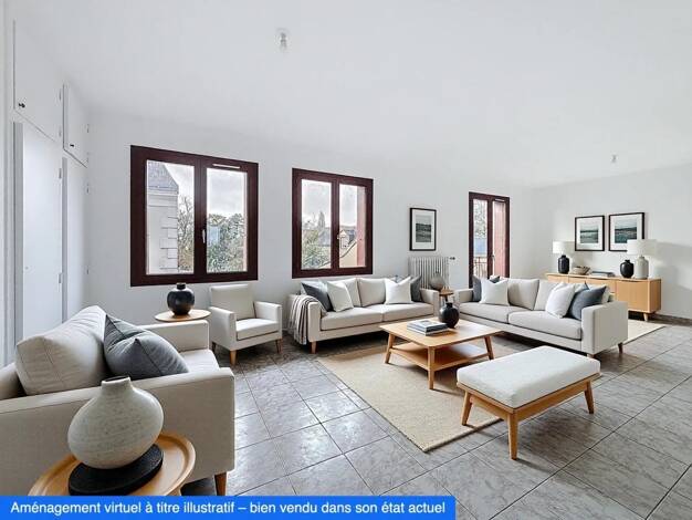 Appartement à vendre 220 000 € 4 pièces 3 chambres 103 m² Étage 1/1 Ouest Ville Ballan-Miré 37510