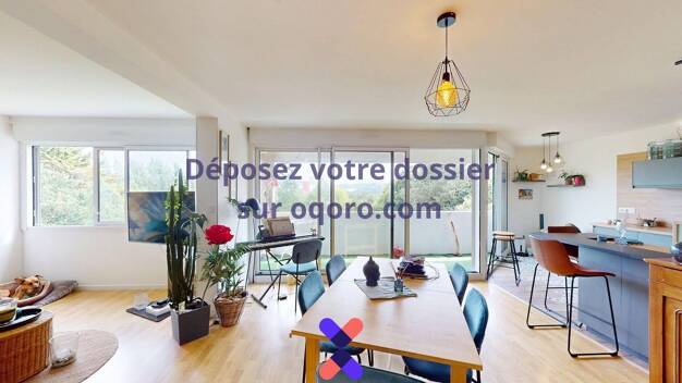 Appartement à louer 1 150 € 3 pièces 2 chambres 90,1 m² 3ème étage Bellevue Brest 29200
