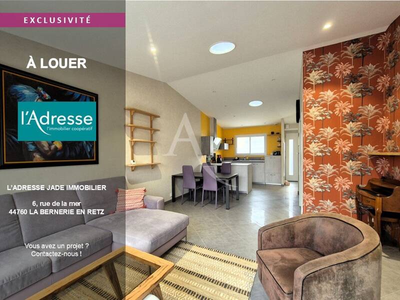 Maison à louer, 54m², LES MOUTIERS EN RETZ