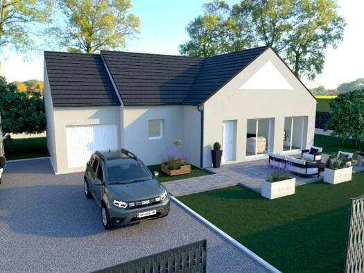 Terrain avec maison neuve à vendre 199 000 € 5 pièces 3 chambres 90 m² 600 m² de terrain Bosc-le-Hard 76850