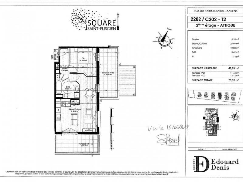 Maison à louer, 48m², AMIENS