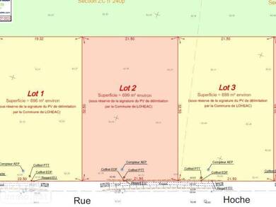 Terrain constructible à vendre 66 300 € 699 m² de terrain Lohéac 35550