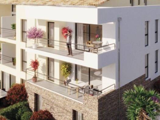 Appartement à louer 1 289 € 3 pièces 2 chambres 60,5 m² Étage 1/2 Sud Ouest Bandol 83150