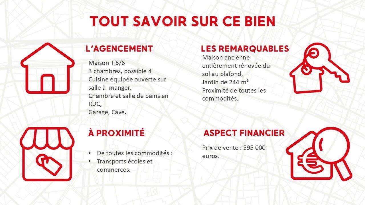 Maison ancienne T 5 - entièrement rénovée - 3 chambres- cave- ga — 9