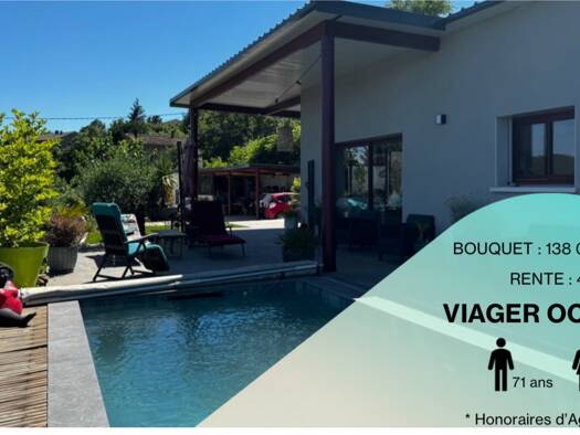 Maison en viager occupé Bouquet 138 000 € 4 pièces 3 chambres 102 m² 1 020 m² de terrain Joyeuse 07260
