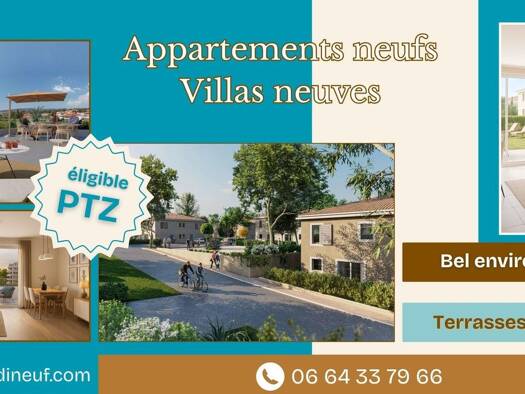 Villa à vendre - neuf 420 000 € 4 pièces 3 chambres 90 m² dès le 31/12/2027 Estroublans Vitrolles 13127