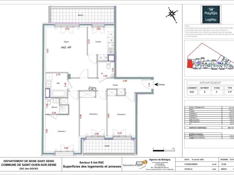 Maison à louer, 128m², SAINT OUEN