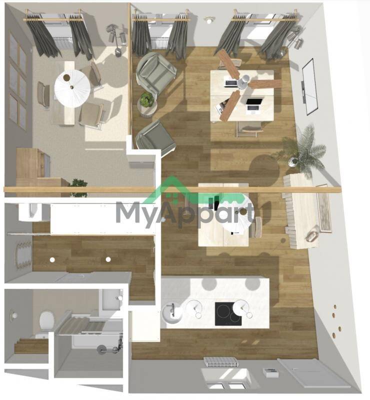 Maison à louer, 43m², LA ROCHELLE