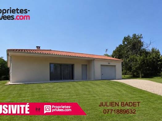Maison de plain-pied à vendre 220 000 € 5 pièces 3 chambres 100 m² 1 500 m² de terrain Augerolles 63930