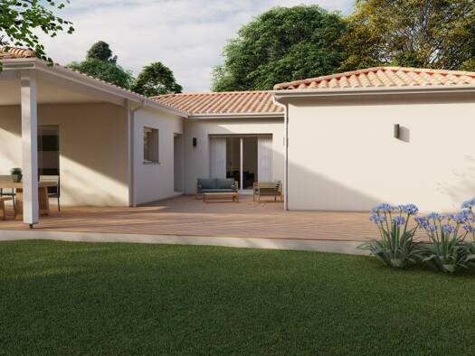 Terrain avec maison neuve à vendre 257 432 € 4 pièces 3 chambres 122 m² 1 100 m² de terrain Saint-Eugène 17520