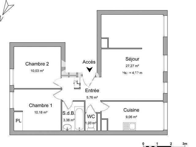 Maison à louer, 67m², LA ROCHELLE