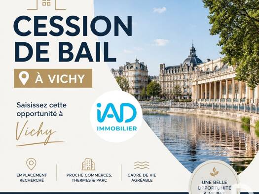 Boutique à vendre 31 000 € 1 pièce 93 m² de surface de vente Hôtel de Ville Vichy 03200