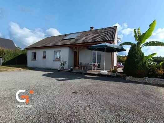 Maison de plain-pied à vendre 199 900 € 5 pièces 4 chambres 95 m² 2 001 m² de terrain Saint Paul Pont-Audemer 27500