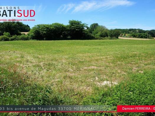 Terrain constructible viabilisé à vendre 305 000 € 1 100 m² de terrain Saint-Aubin-de-Médoc 33160