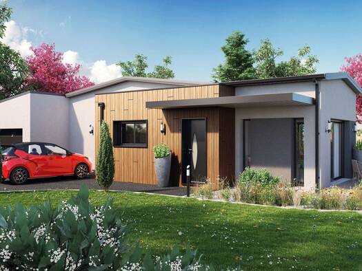 Terrain avec maison neuve à vendre 346 667 € 4 pièces 3 chambres 113 m² 900 m² de terrain Saint-Domineuc 35190