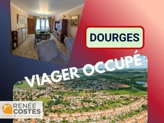 Maison en viager occupé Bouquet 44 725 € 4 pièces 3 chambres 90 m² 231 m² de terrain Ouest Dourges 62119