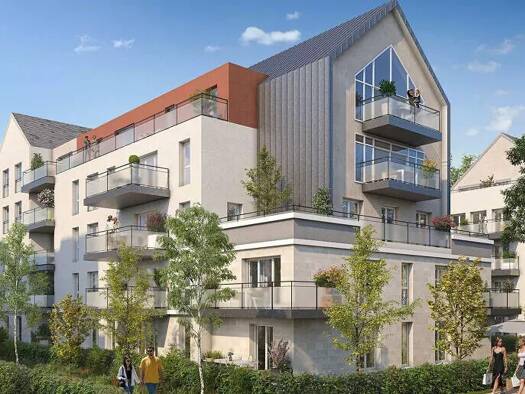 Appartement à vendre - neuf 258 000 € 3 pièces 2 chambres 75,3 m² 1er étage La Madeleine Chartres 28000