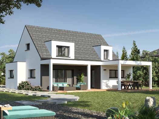 Terrain avec maison neuve à vendre 399 000 € 5 pièces 4 chambres 127 m² 390 m² de terrain Bourg Sud Guipavas 29490