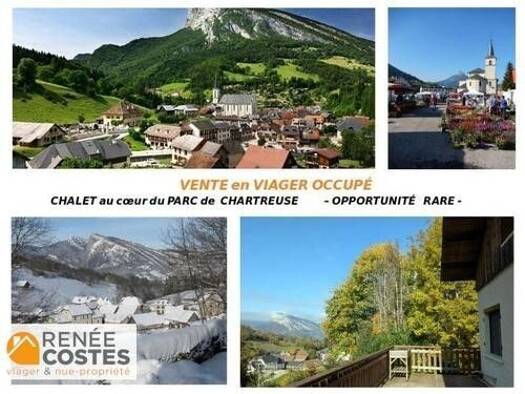 Maison en viager occupé Bouquet 70 315 € 4 pièces 3 chambres 80 m² 2 396 m² de terrain Saint-Pierre-de-Chartreuse 38380