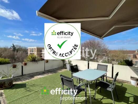 Appartement à vendre 210 000 € 3 pièces 2 chambres 97 m² Étage 5/5 Nungesser-La Briquette-Faubourg de Cambrai Valenciennes 59300