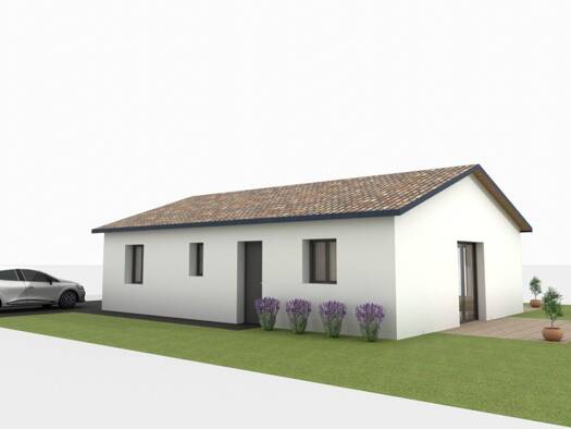 Terrain avec maison neuve à vendre 180 800 € 5 pièces 3 chambres 76 m² 300 m² de terrain Saint-Paul-de-Varax 01240