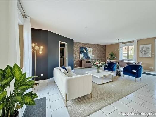 Maison de plain-pied à vendre 225 700 € 7 pièces 5 chambres 140 m² 561 m² de terrain Courteille-Bord de Sarthe Alençon 61000