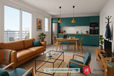 Appartement à vendre - Neuf 243 000 € 2 pièces 46 m² 3ème étage Palisses-Tuileries-Montfort-Belledonne Crolles 38920