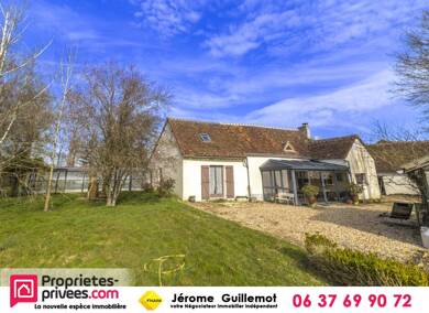 Maison à vendre 199 500 € 8 pièces 6 chambres 161 m² 8 503 m² de terrain Dun-le-Poëlier 36210