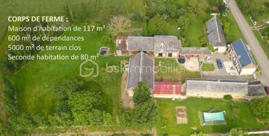 Ferme à vendre 280 000 € 5 pièces 3 chambres 176 m² Meslay-le-Vidame 28360