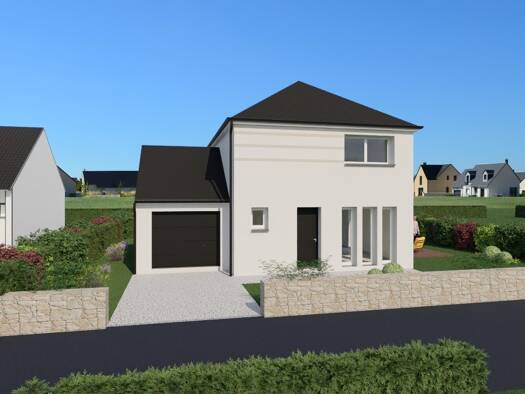 Terrain avec maison neuve à vendre 238 500 € 5 pièces 3 chambres 82 m² 547 m² de terrain Le Val-Saint-Père 50300