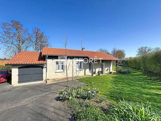 Maison de plain-pied à vendre 319 000 € 4 pièces 3 chambres 89 m² 800 m² de terrain Saint-Jean-de-Thurigneux 01390